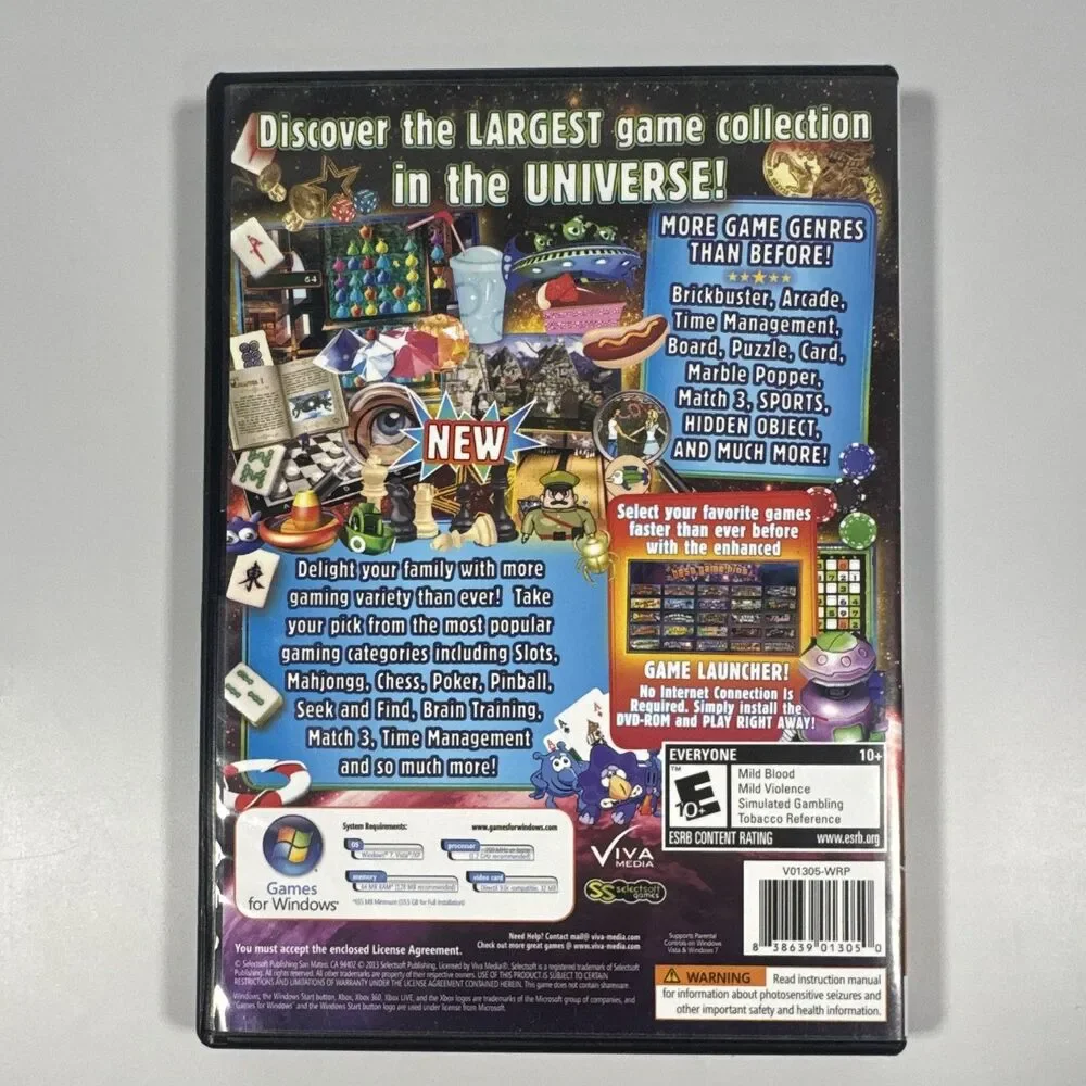 Viva Media Big Box of Games 700,000 Games PC DVD Game Launcher E10+ 2010